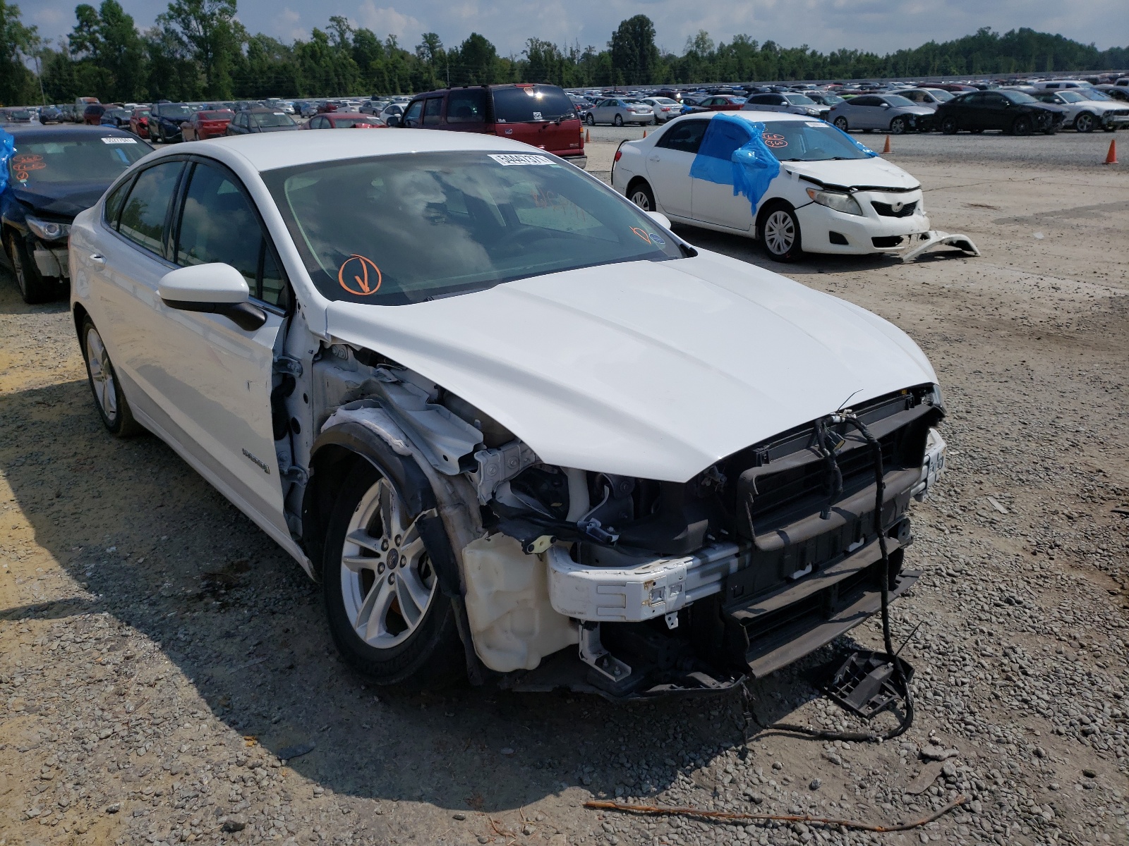 Photo 1 from auction – 2018 FORD FUSION SE with VIN 3FA6P0LU1JR226141