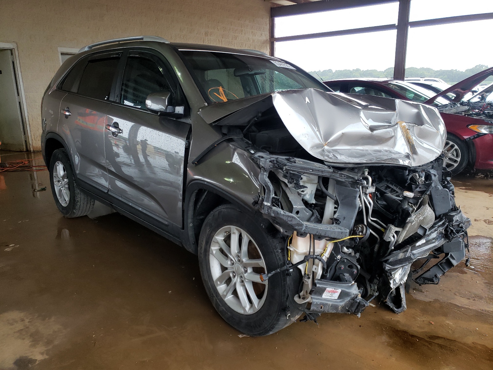 KIA SORENTO LX 2014 with VIN 5XYKT3A62EG483609 - Photo from auction