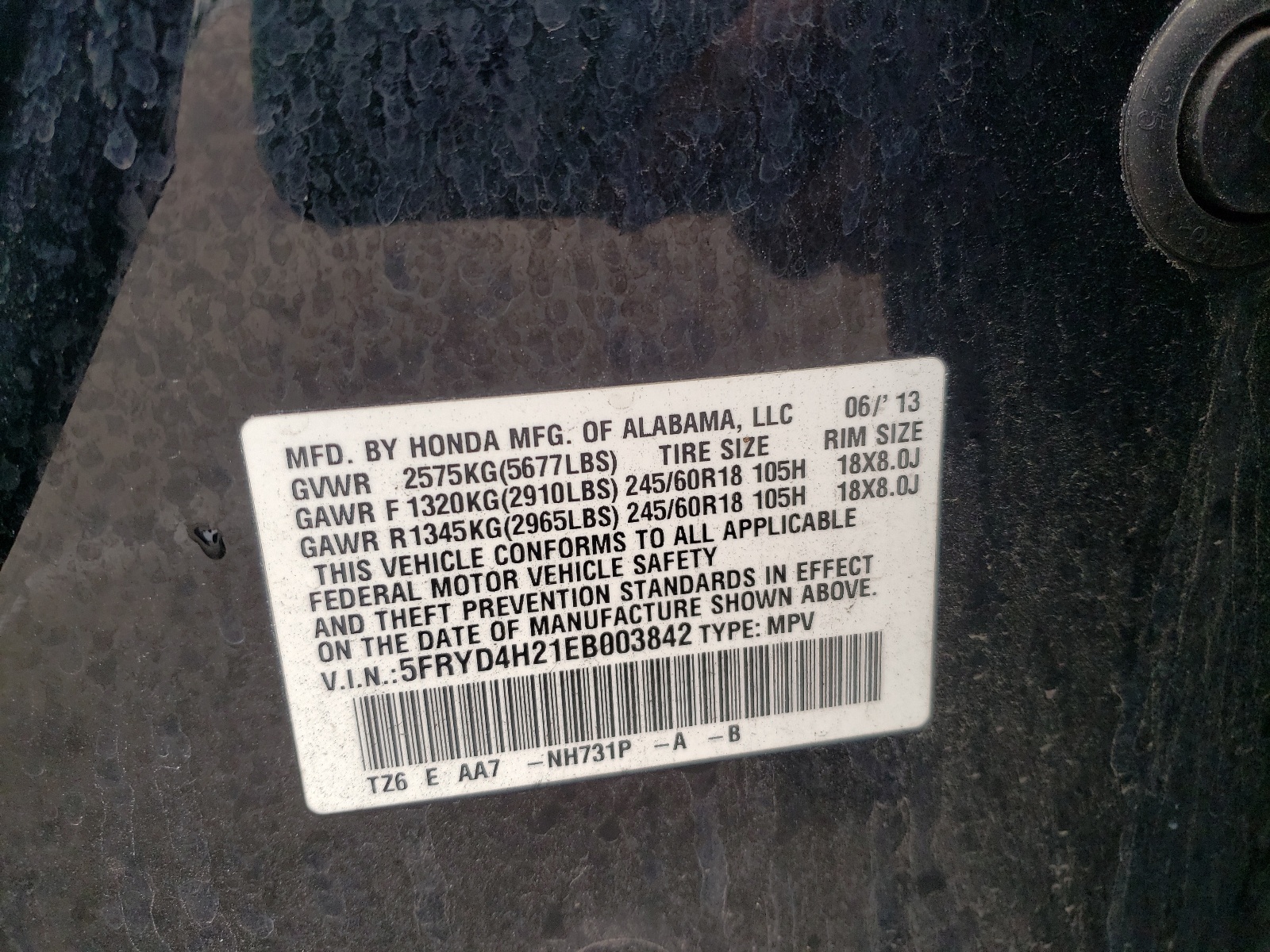 Zdjęcie 10 z aukcji – 2014 ACURA MDX z VIN 5FRYD4H21EB003842