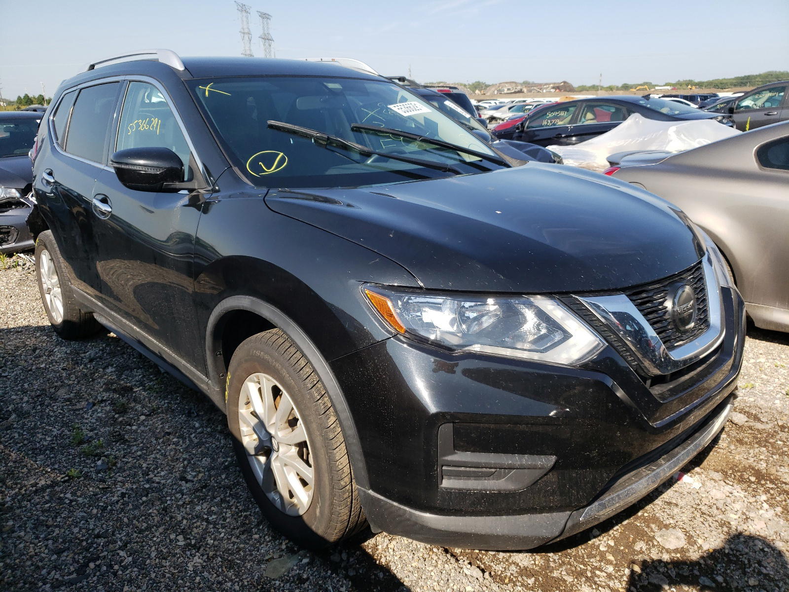 NISSAN ROGUE S 2018 with VIN KNMAT2MT6JP515539 - Photo from auction