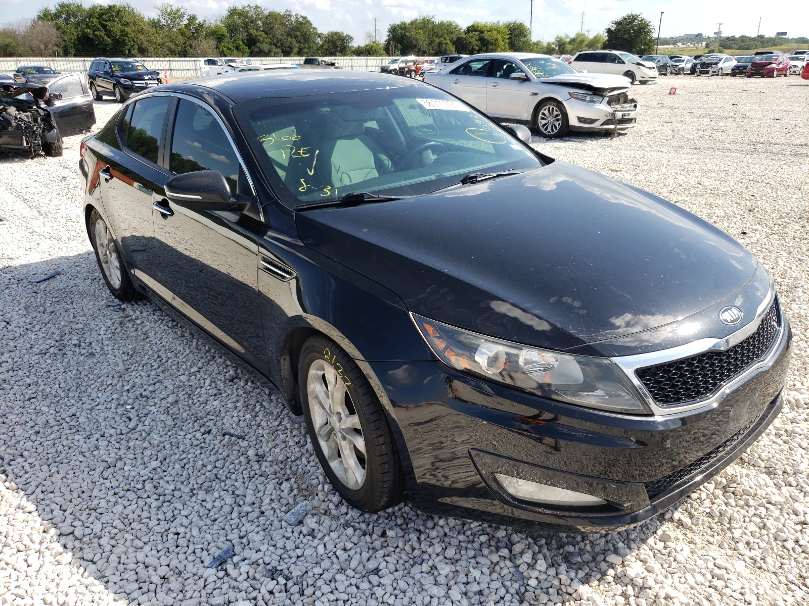 KIA OPTIMA LX 2013 with VIN 5XXGM4A7XDG093393 - Photo from auction