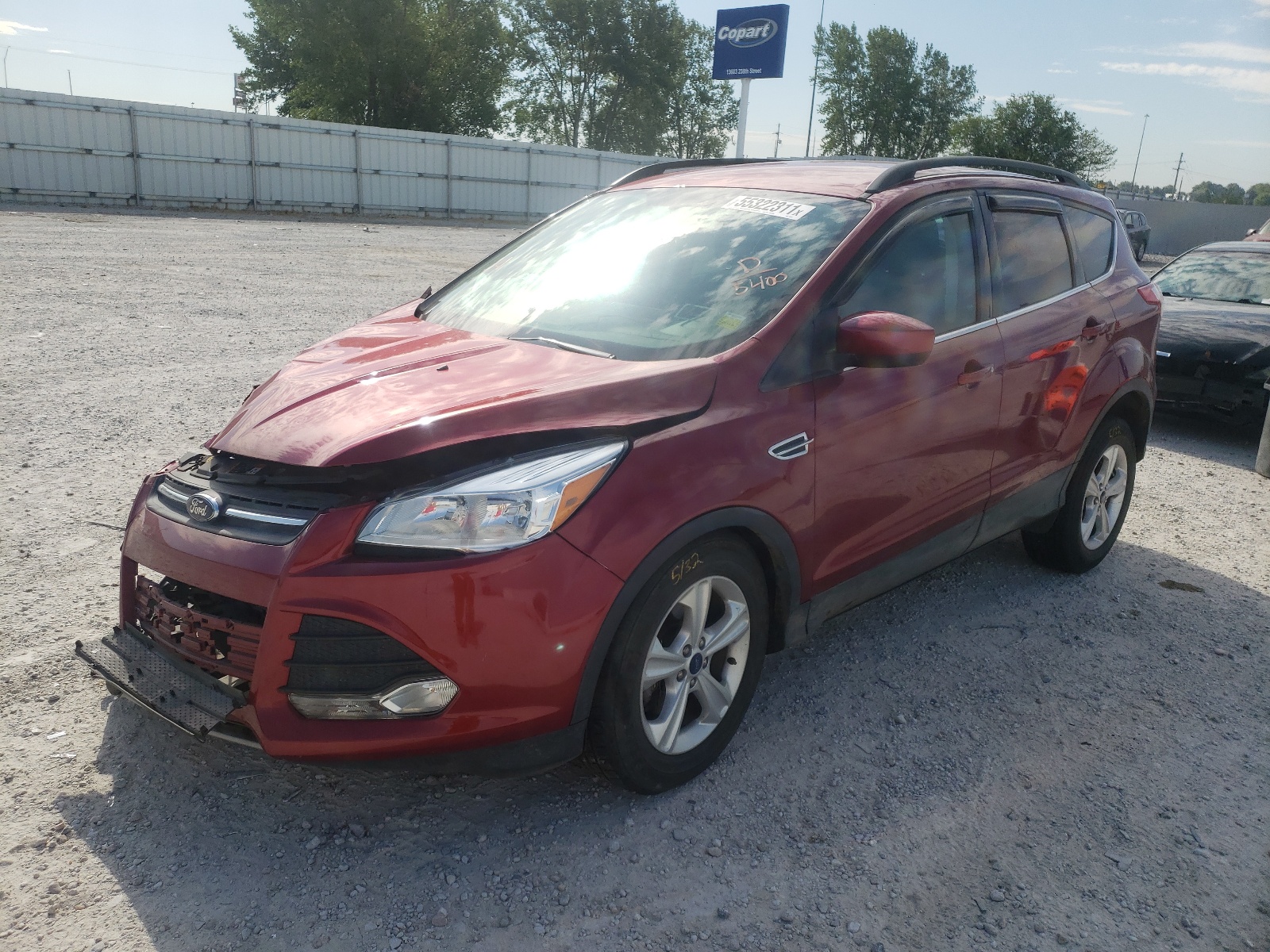 Photo 2 from auction – 2015 FORD ESCAPE SE with VIN 1FMCU9GX1FUB35400