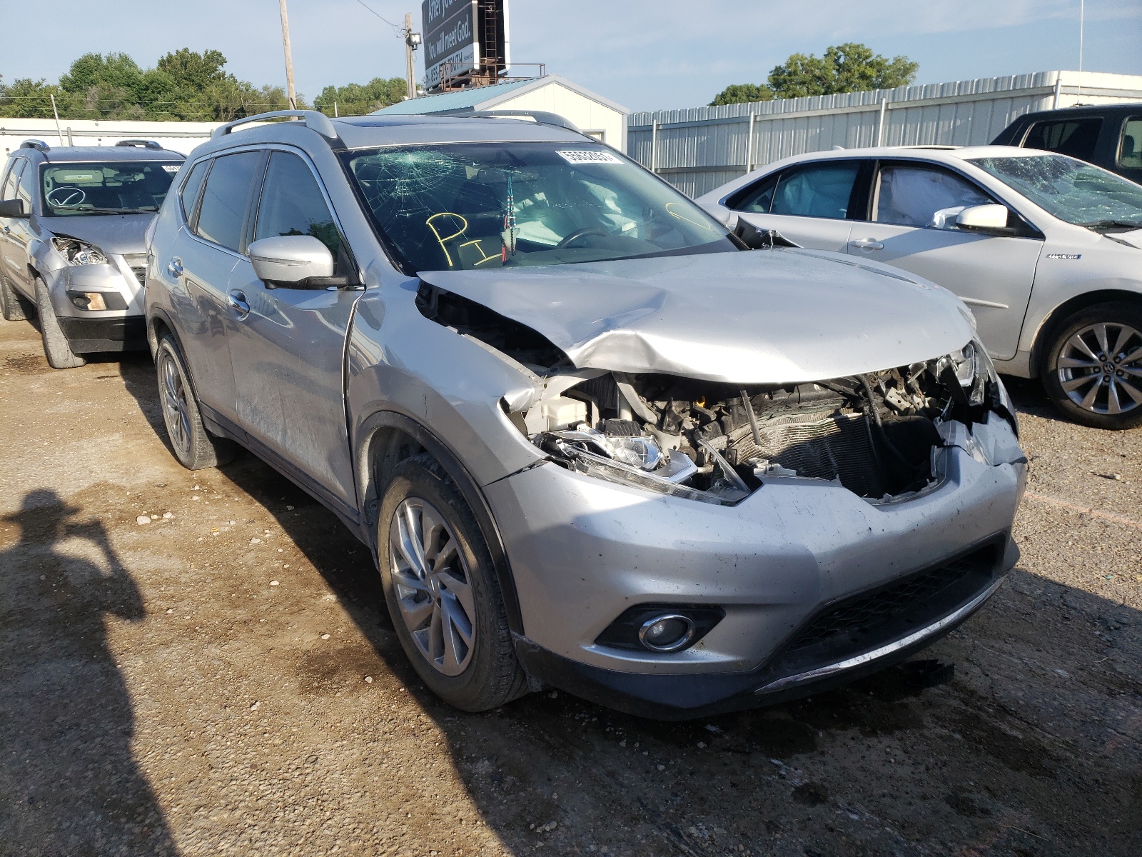 NISSAN ROGUE S 2014 with VIN 5N1AT2MV9EC867640 - Photo from auction