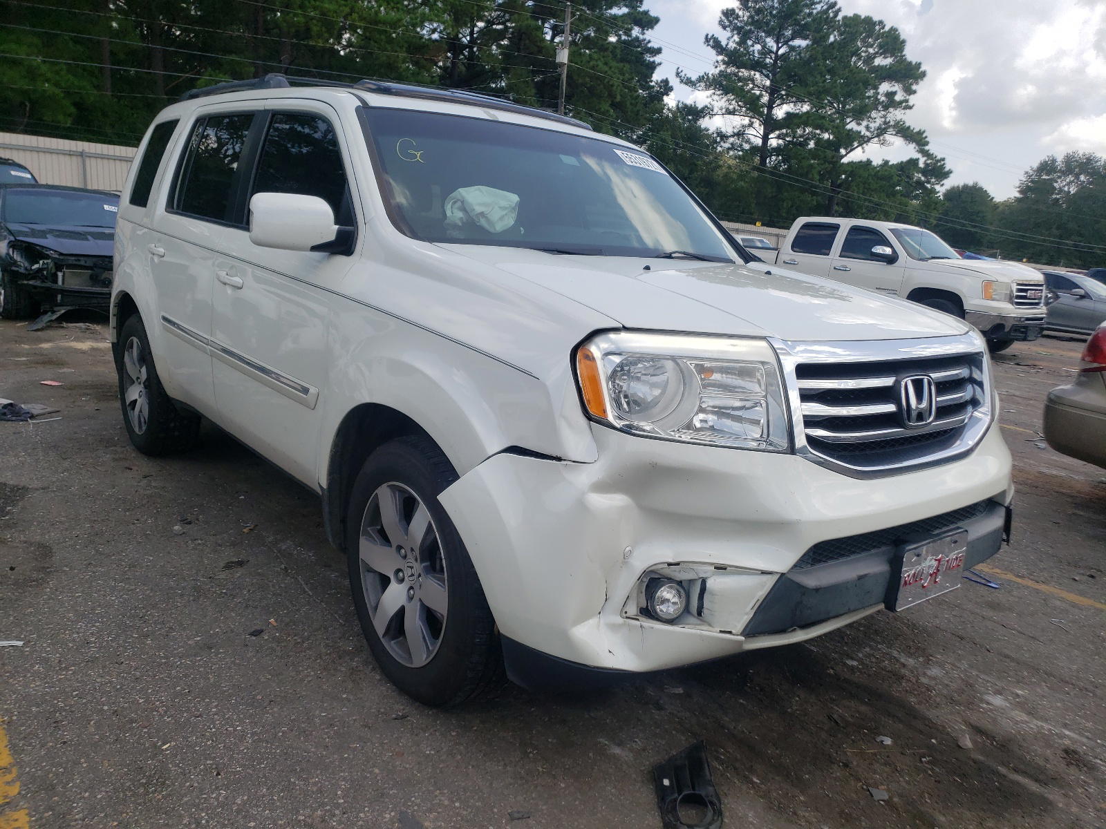 HONDA PILOT EXL 2014 with VIN 5FNYF4H97EB042766 - Photo from auction