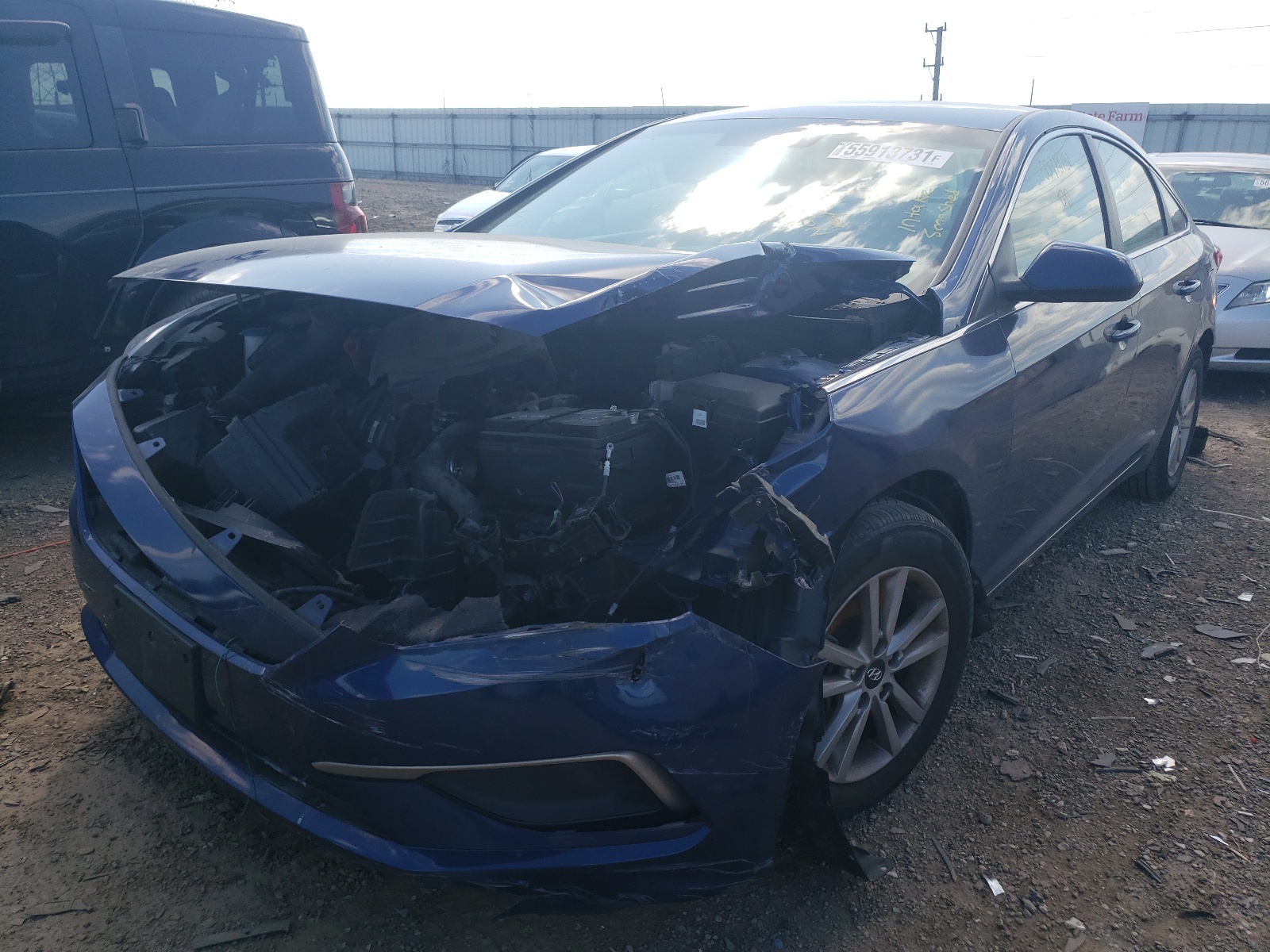 Photo 2 from auction – 2017 HYUNDAI SONATA SE with VIN 5NPE24AF1HH486990
