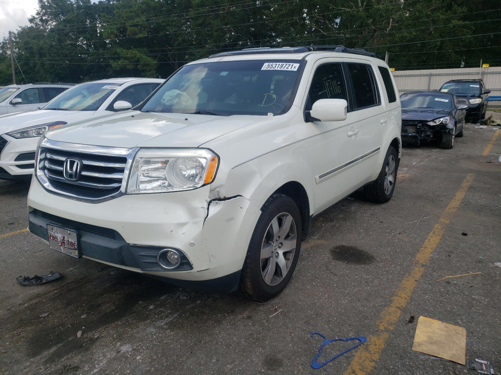 Photo 2 from auction – 2014 HONDA PILOT EXL with VIN 5FNYF4H97EB042766