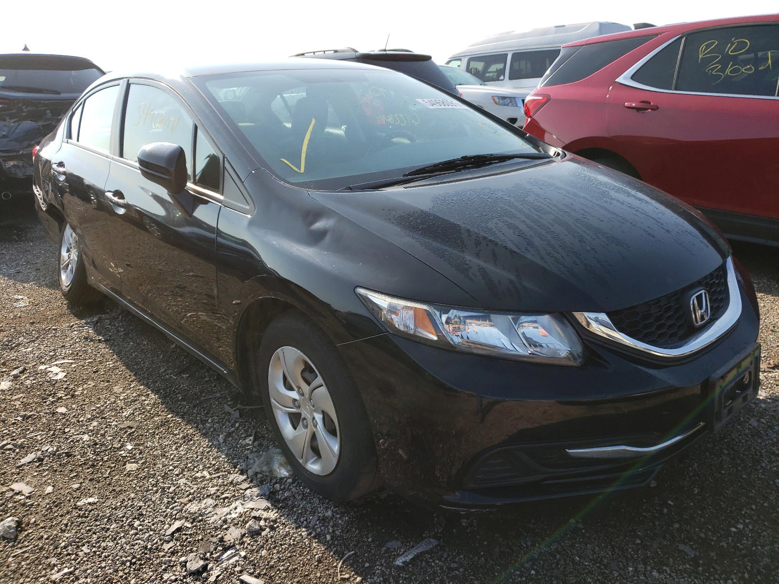 HONDA CIVIC LX 2014 with VIN 19XFB2F53EE050912 - Photo from auction