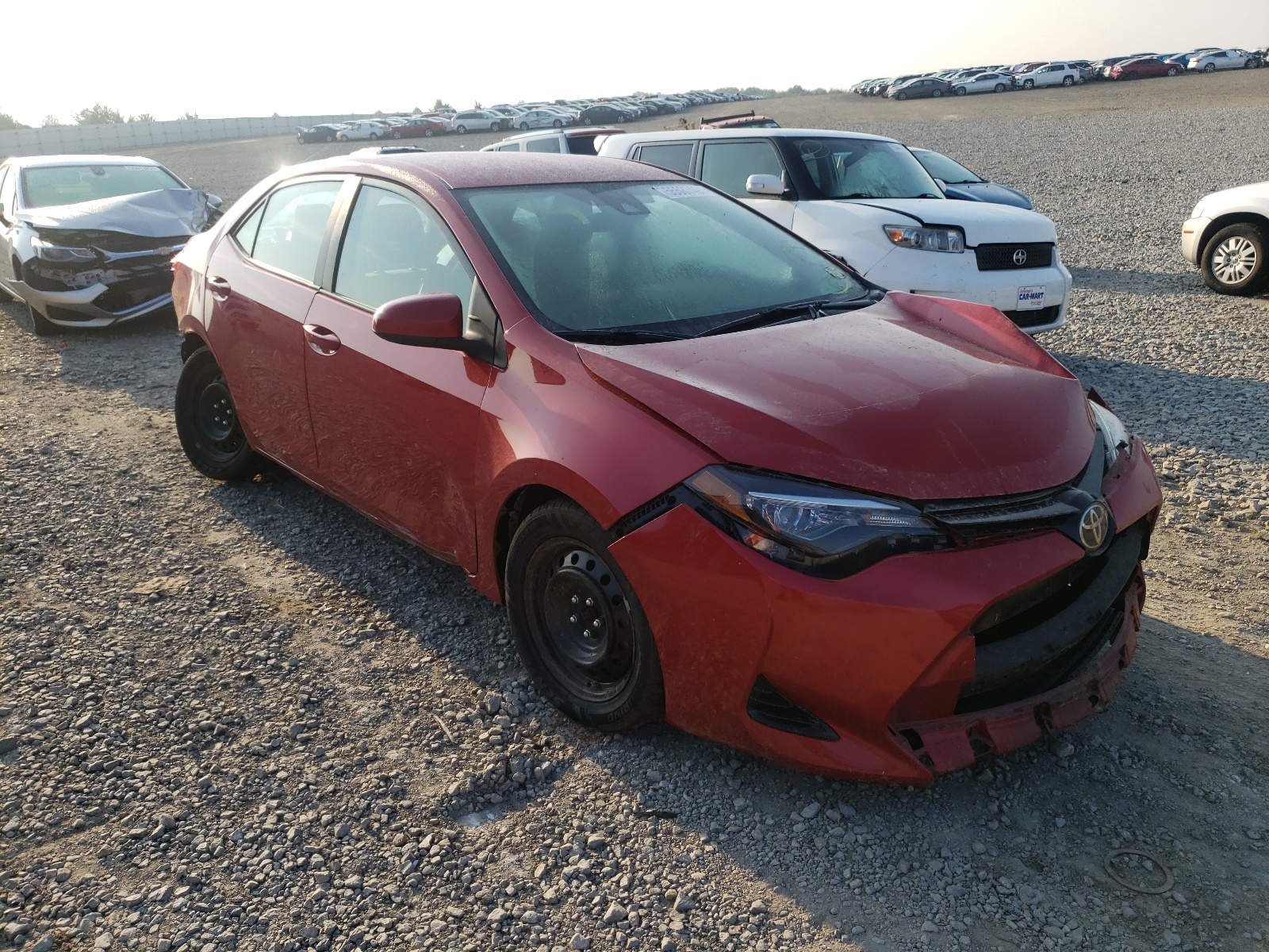 TOYOTA COROLLA L 2018 with VIN 2T1BURHE0JC025134 - Photo from auction