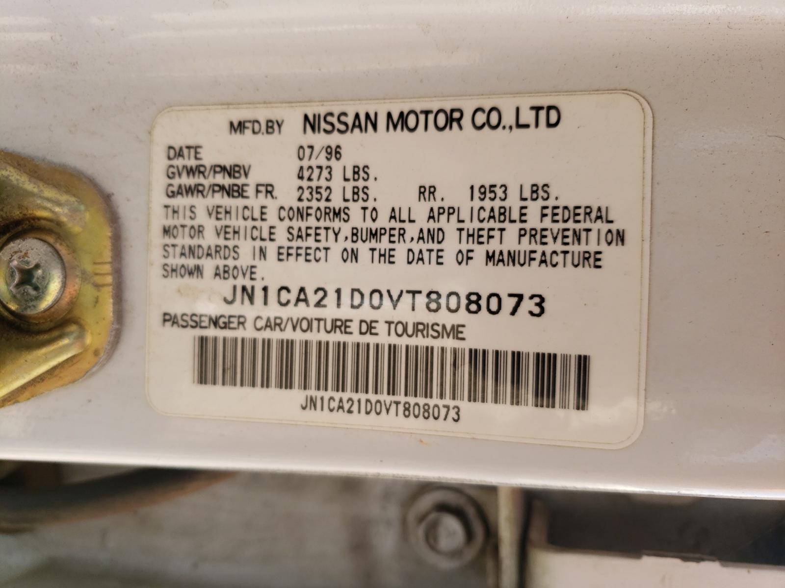 Photo 10 from auction – 1997 NISSAN MAXIMA GLE with VIN JN1CA21D0VT808073