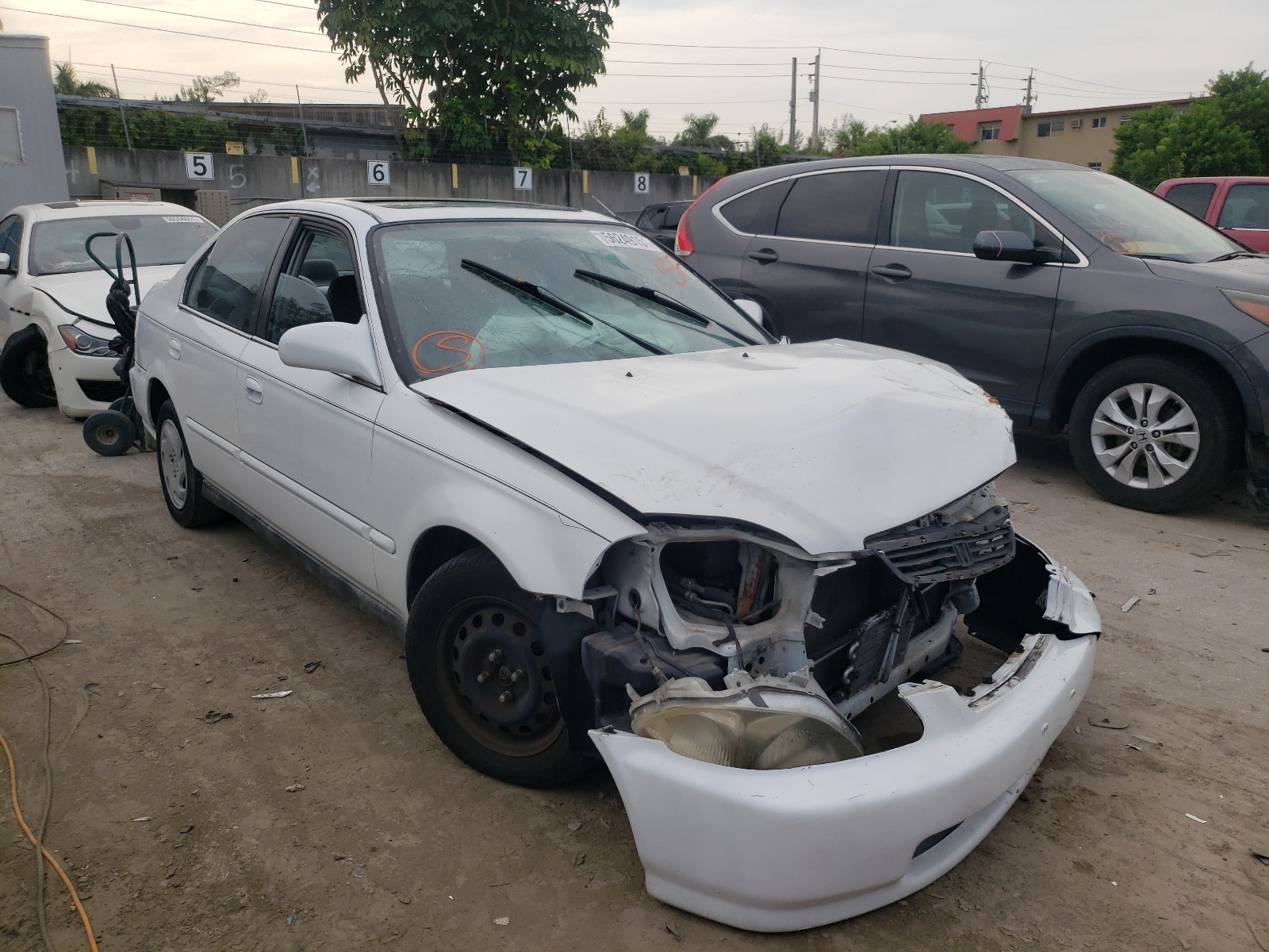 HONDA CIVIC EX 1996 with VIN 2HGEJ8644TH507965 - Photo from auction