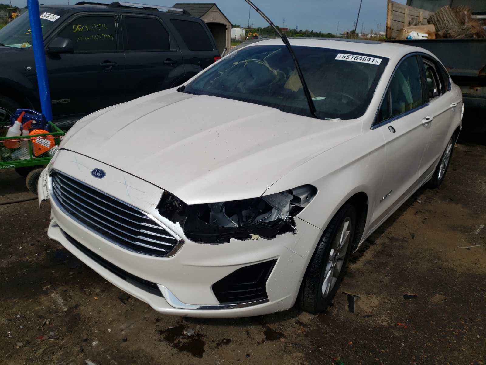 Photo 2 from auction – 2019 FORD FUSION SEL with VIN 3FA6P0MU9KR264166