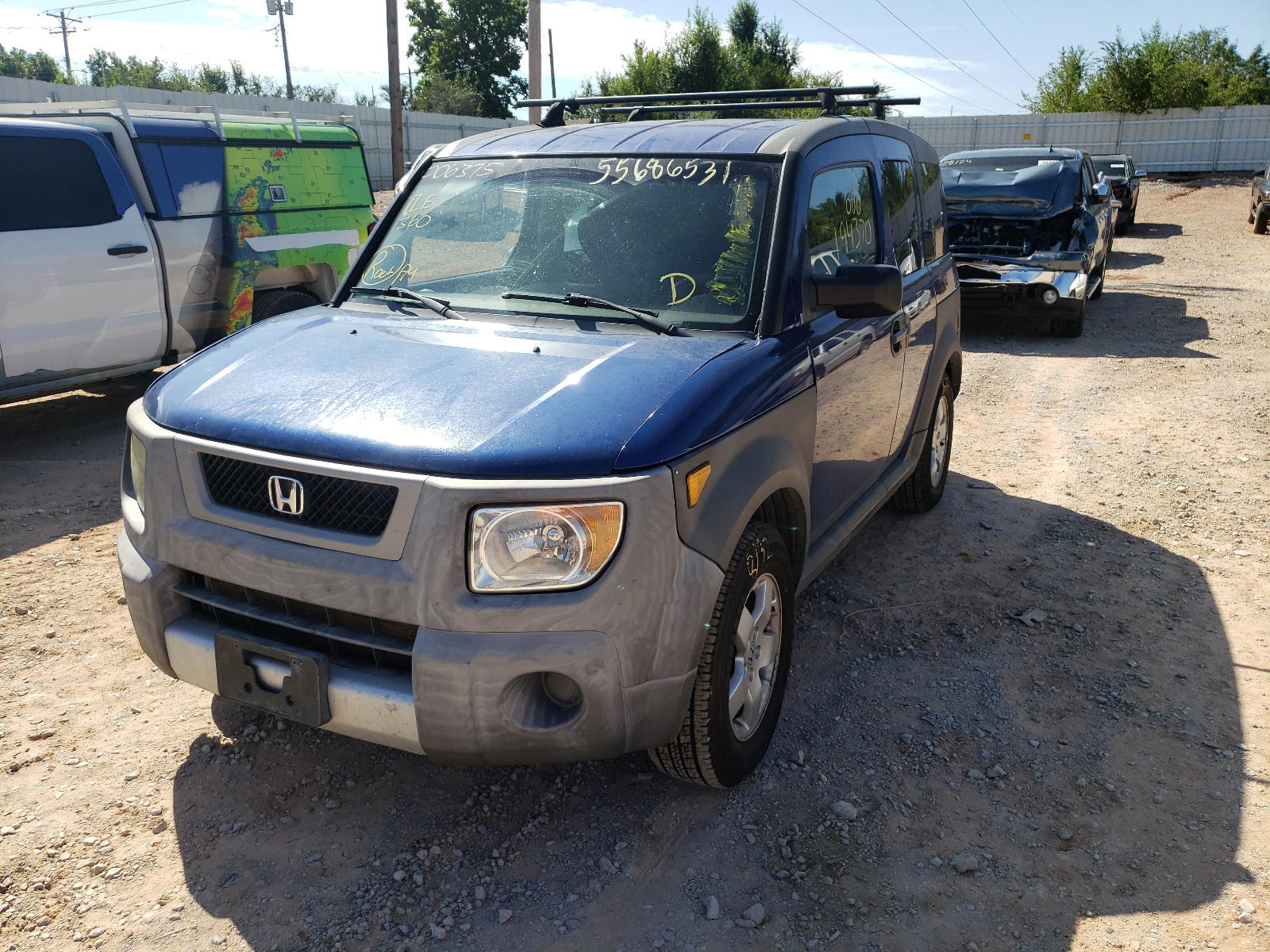 Photo 2 from auction – 2005 HONDA ELEMENT EX with VIN 5J6YH28655L006375