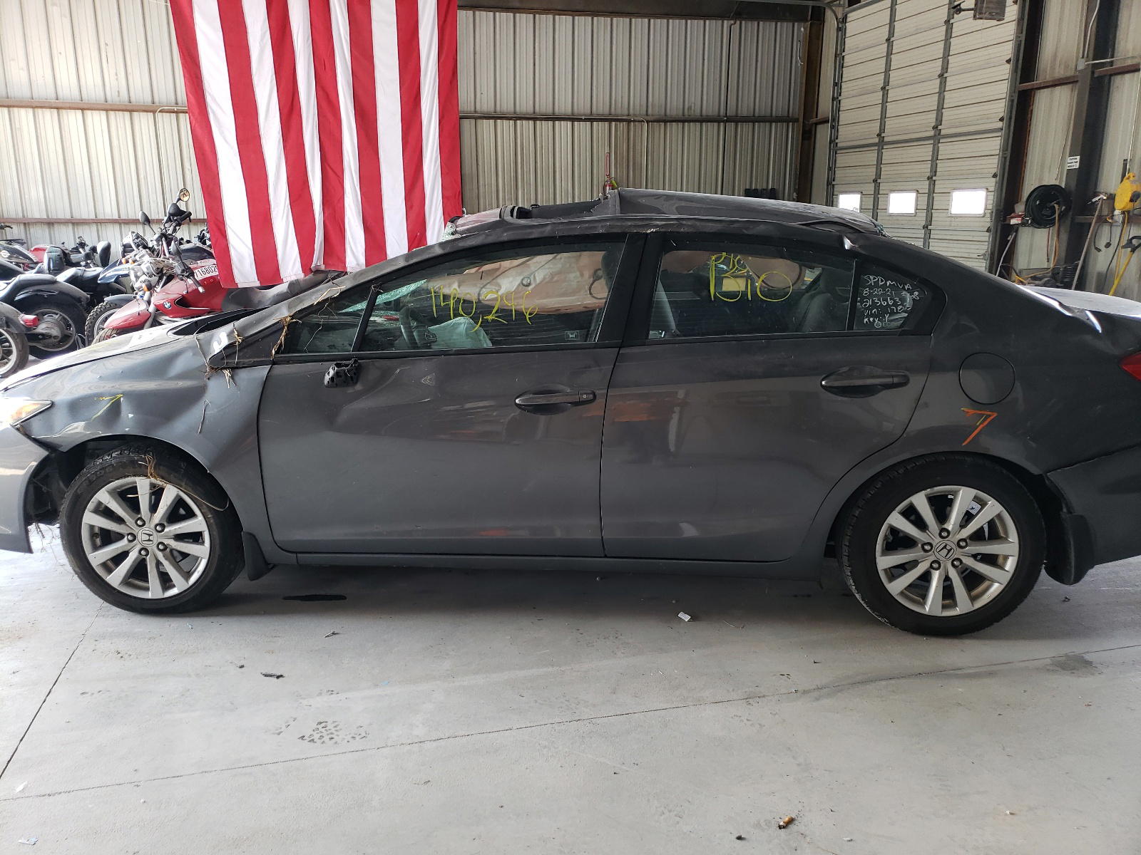 Photo 9 from auction – 2012 HONDA CIVIC EX with VIN 19XFB2F85CE001783