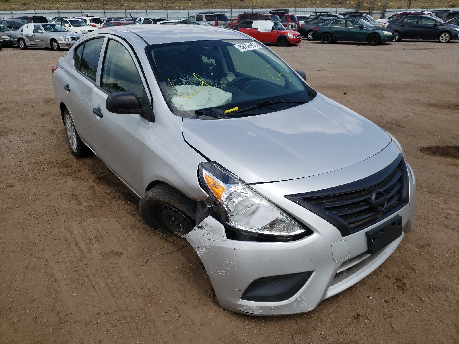 NISSAN VERSA S 2015 with VIN 3N1CN7AP8FL918354 - Photo from auction