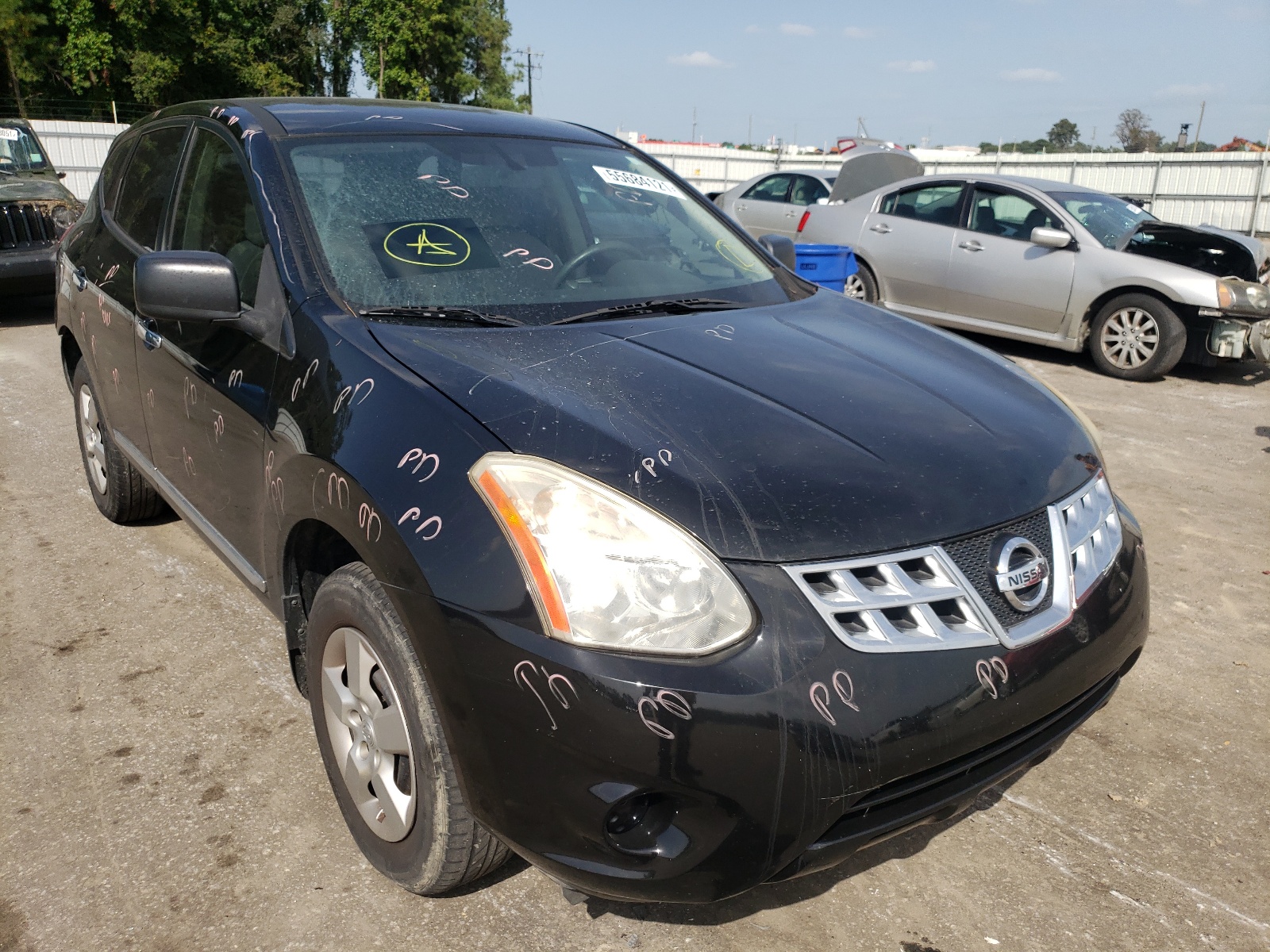 NISSAN ROGUE S 2012 with VIN JN8AS5MVXCW406293 - Photo from auction