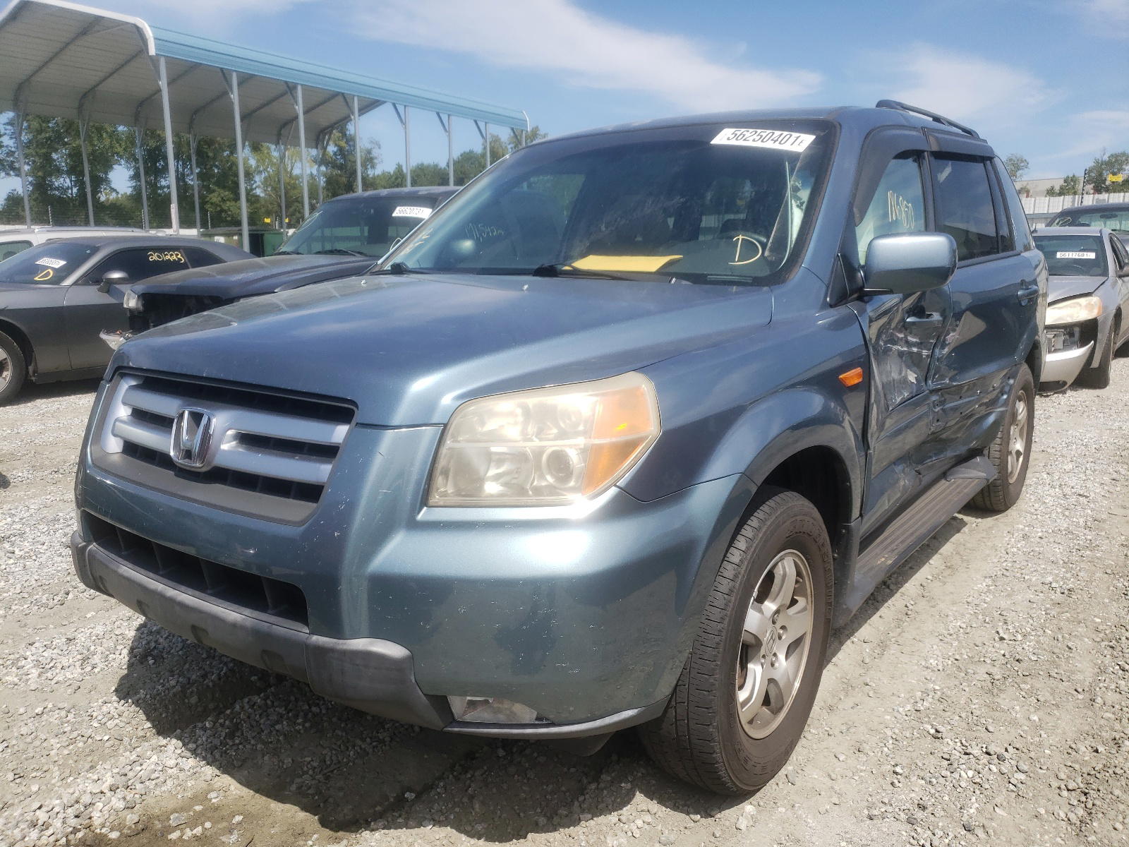 Photo 2 from auction – 2007 HONDA PILOT EXL with VIN 5FNYF28517B014689