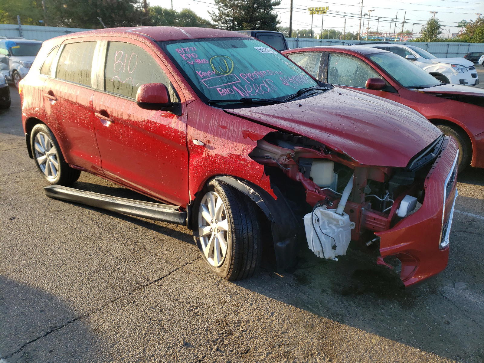 MITSUBISHI OUTLANDER 2014 with VIN 4A4AP3AU5EE033100 - Photo from auction