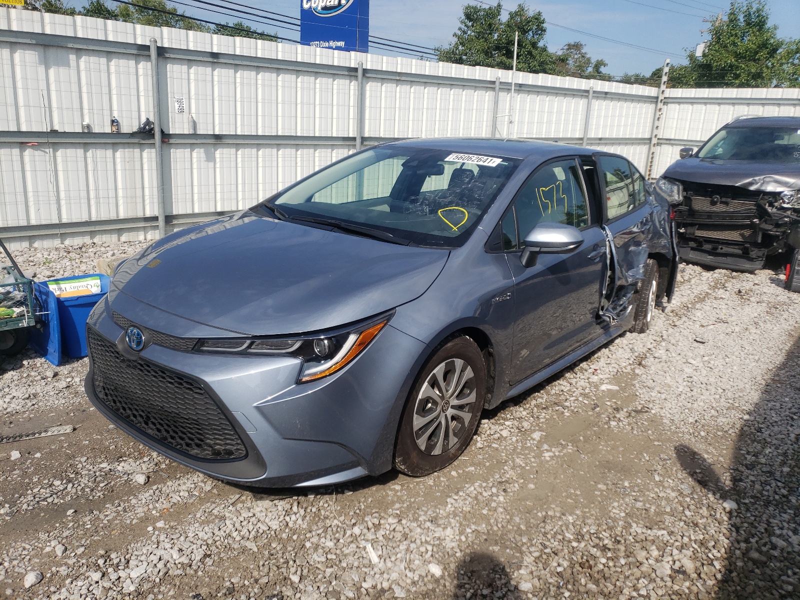 Photo 2 from auction – 2021 TOYOTA COROLLA LE with VIN JTDEAMDE1MJ021519