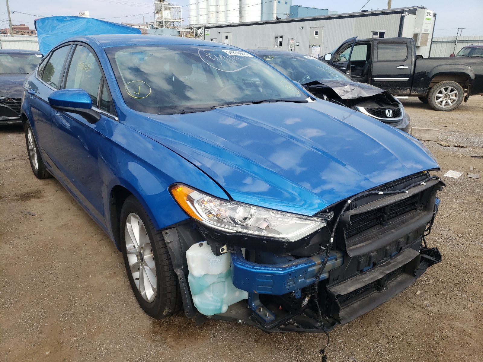 Photo 1 from auction – 2019 FORD FUSION SE with VIN 3FA6P0HD4KR229951