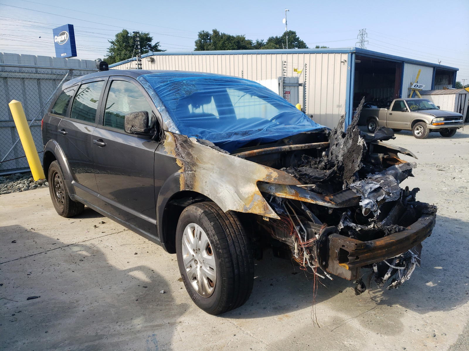 DODGE JOURNEY SE 2014 with VIN 3C4PDCAB7ET151383 - Photo from auction