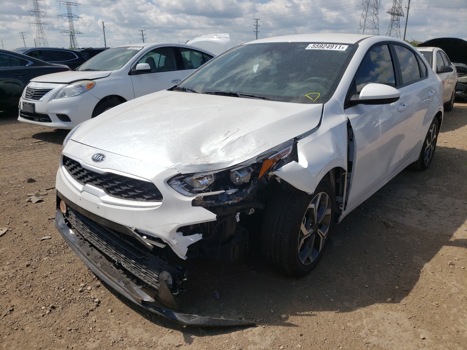 Photo 2 from auction – 2021 KIA FORTE FE with VIN 3KPF24AD1ME336931