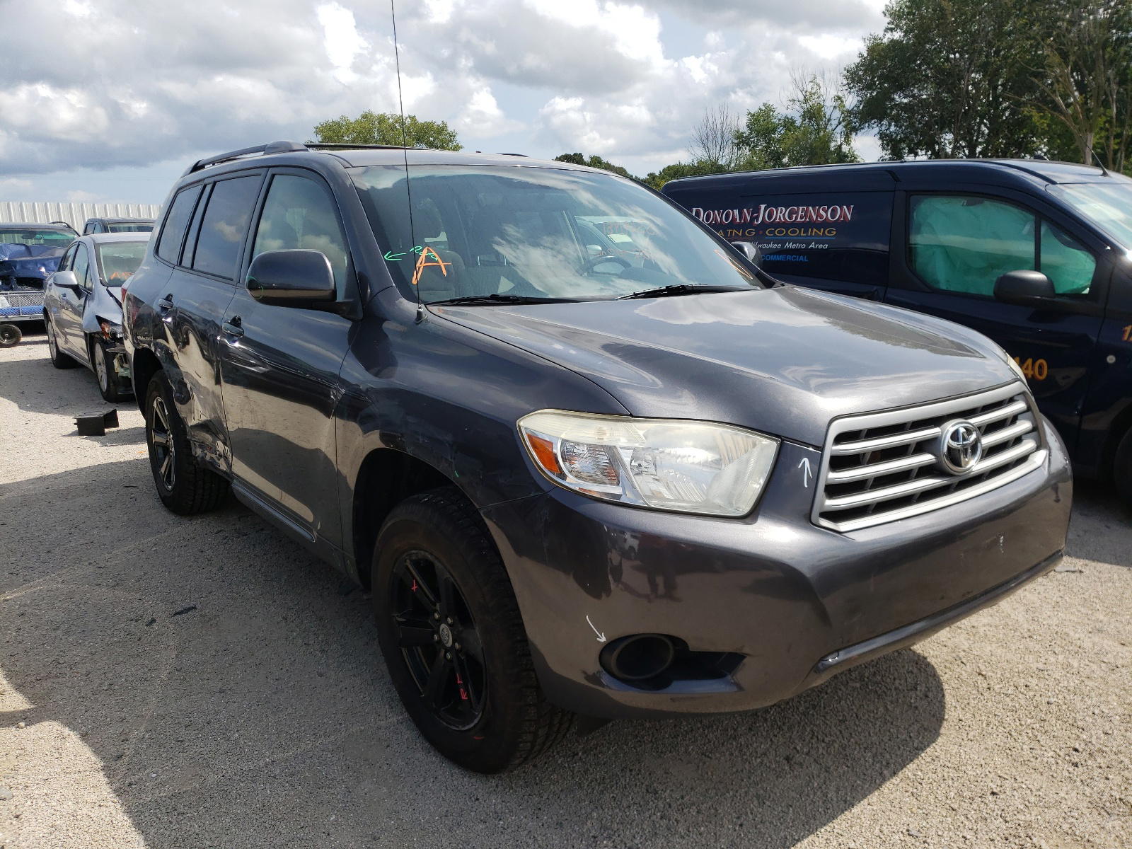 TOYOTA HIGHLANDER 2009 with VIN JTEDA41A992007734 - Photo from auction