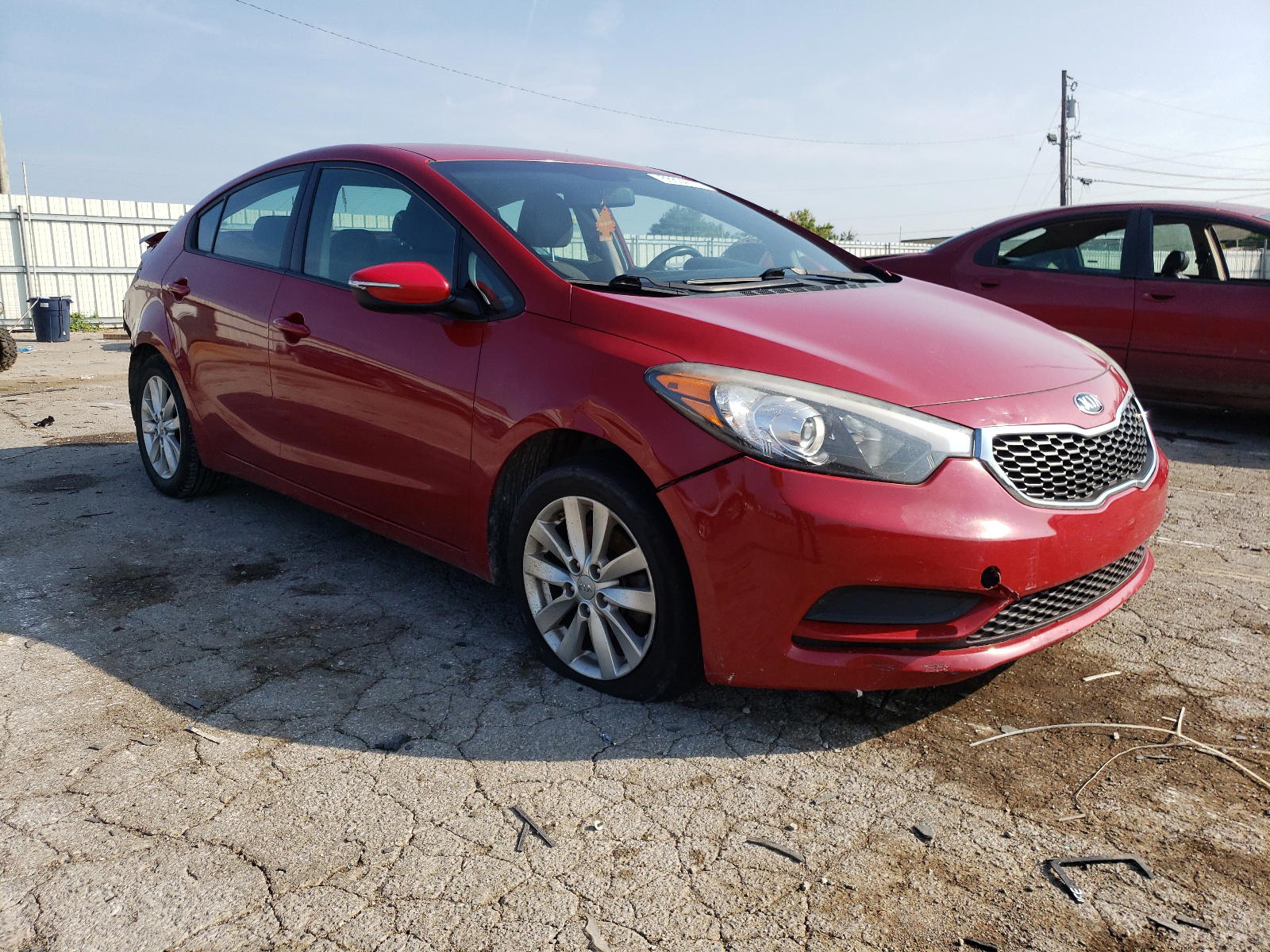 KIA FORTE LX 2014 with VIN KNAFX4A69E5126591 - Photo from auction