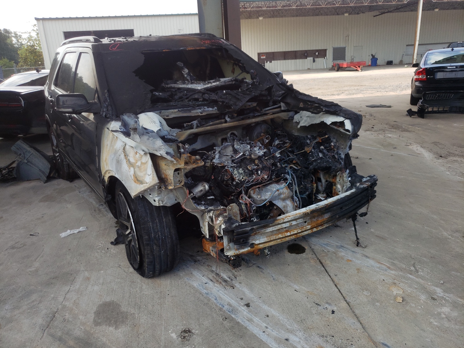 FORD EXPLORER S 2017 with VIN 1FM5K8GT0HGD09903 - Photo from auction