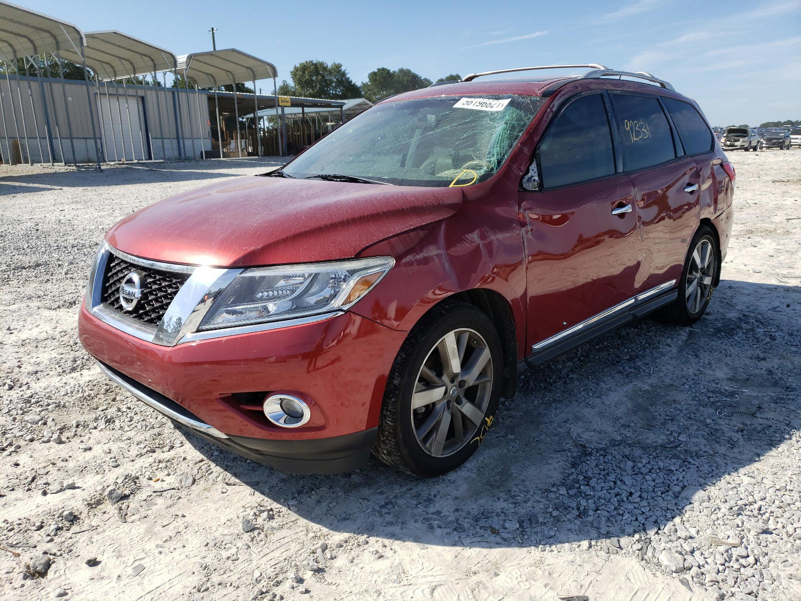 Photo 2 from auction – 2015 NISSAN PATHFINDER with VIN 5N1AR2MN3FC697890