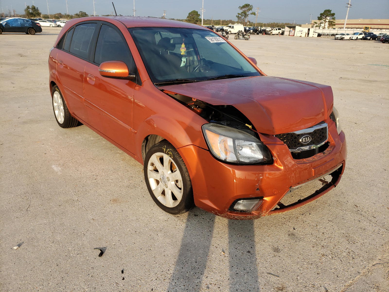 KIA RIO LX 2010 with VIN KNADH5A33A6650792 - Photo from auction