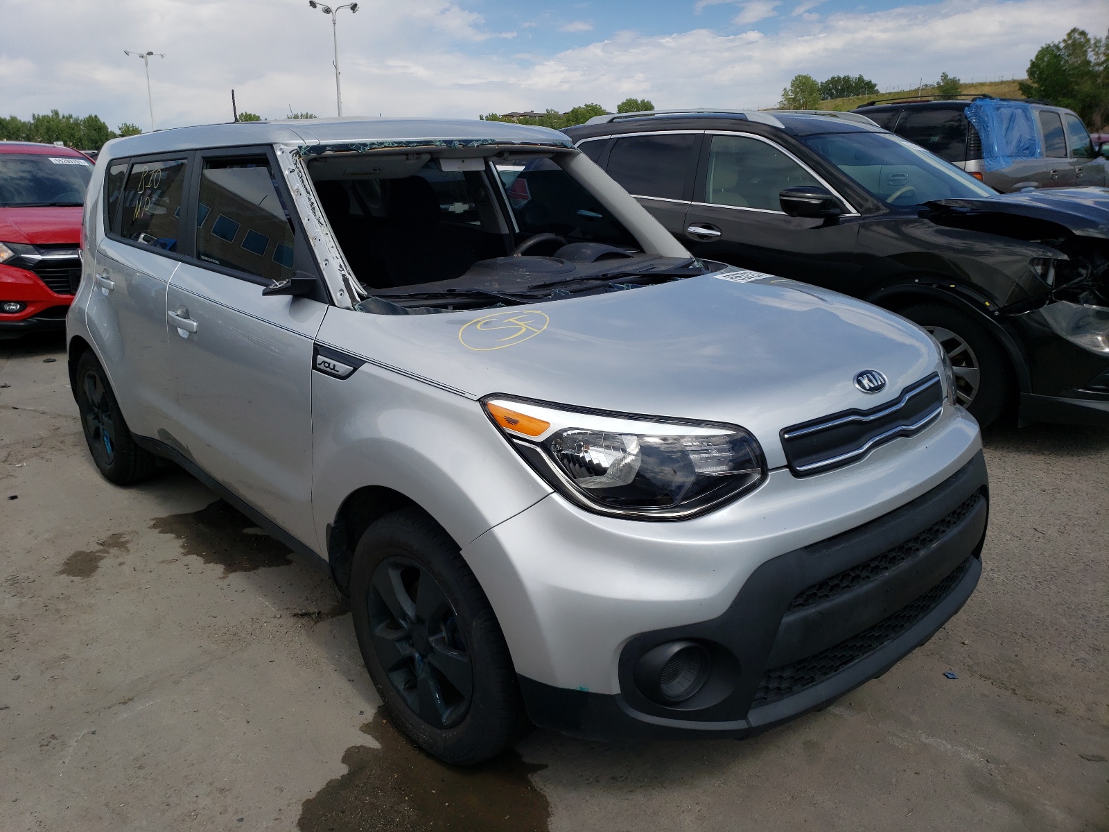 KIA SOUL 2019 with VIN KNDJN2A25K7009210 - Photo from auction