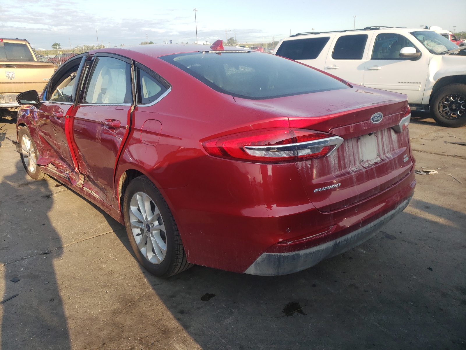 Photo 3 from auction – 2020 FORD FUSION SE with VIN 3FA6P0HD2LR258964