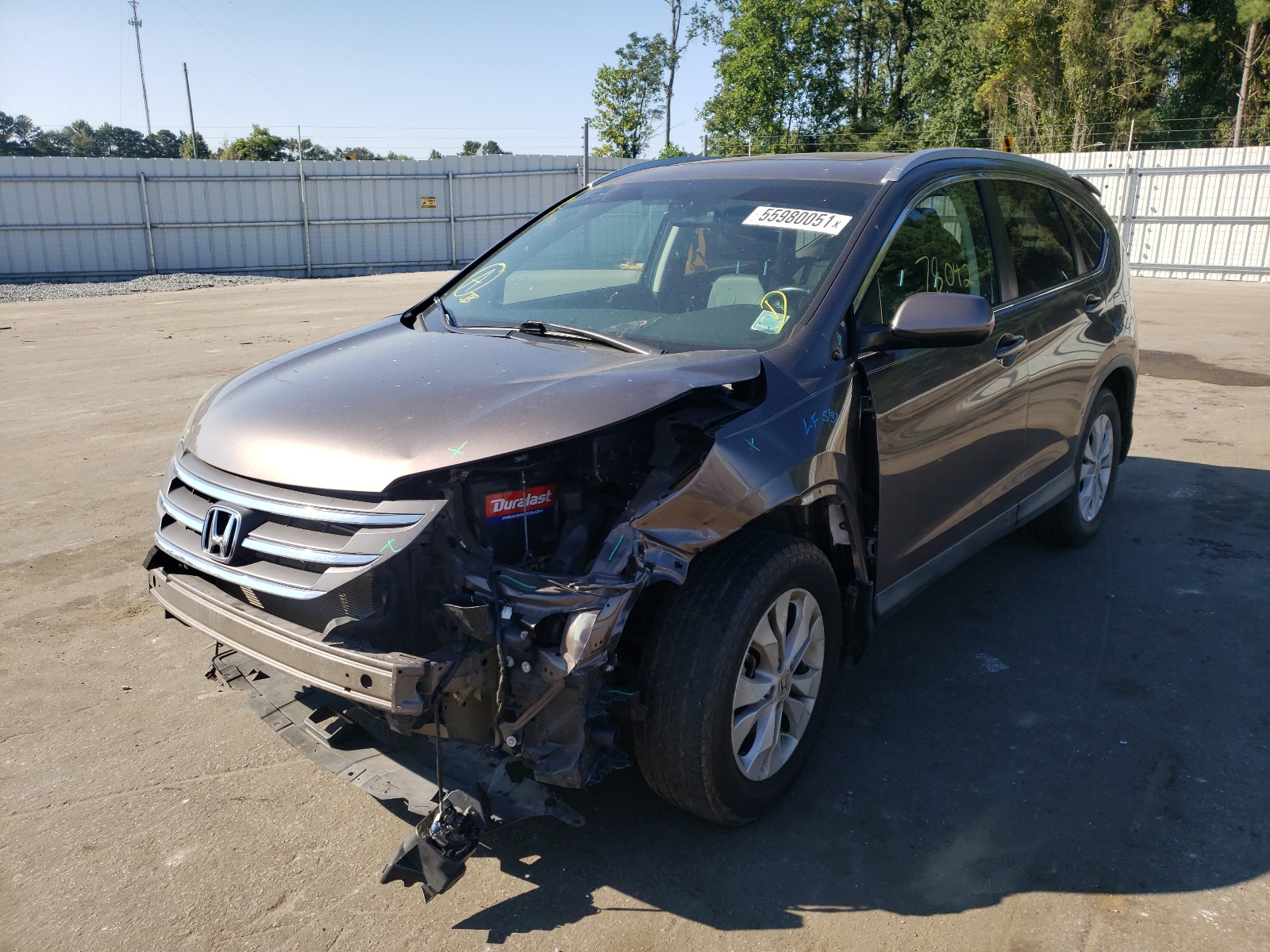Photo 2 from auction – 2014 HONDA CR-V EXL with VIN 2HKRM3H79EH560480