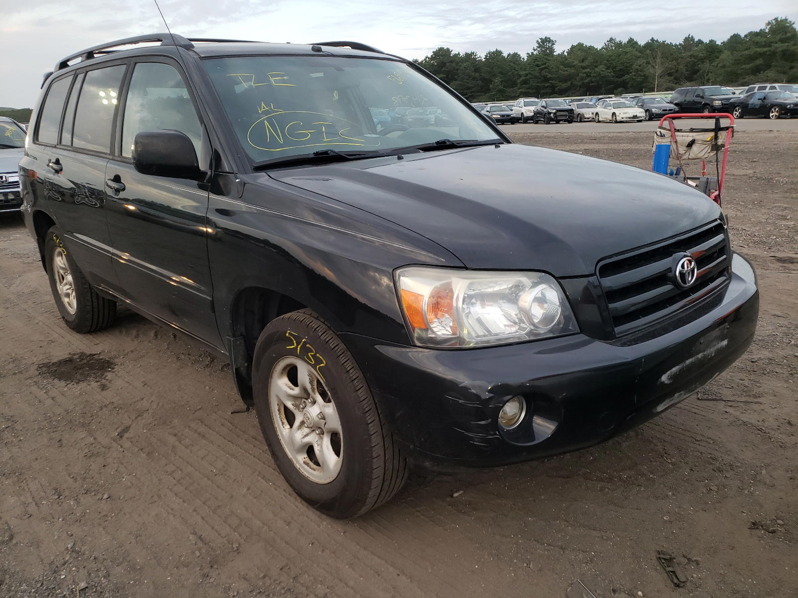 TOYOTA HIGHLANDER 2007 with VIN JTEDD21A570166996 - Photo from auction