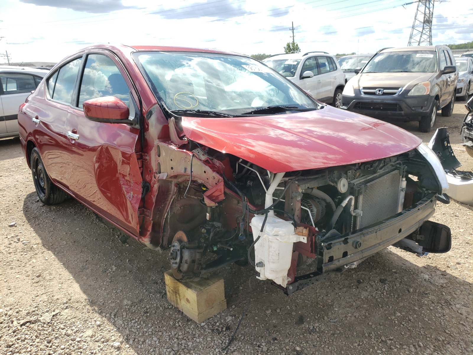NISSAN VERSA S 2017 with VIN 3N1CN7AP8HK431468 - Photo from auction