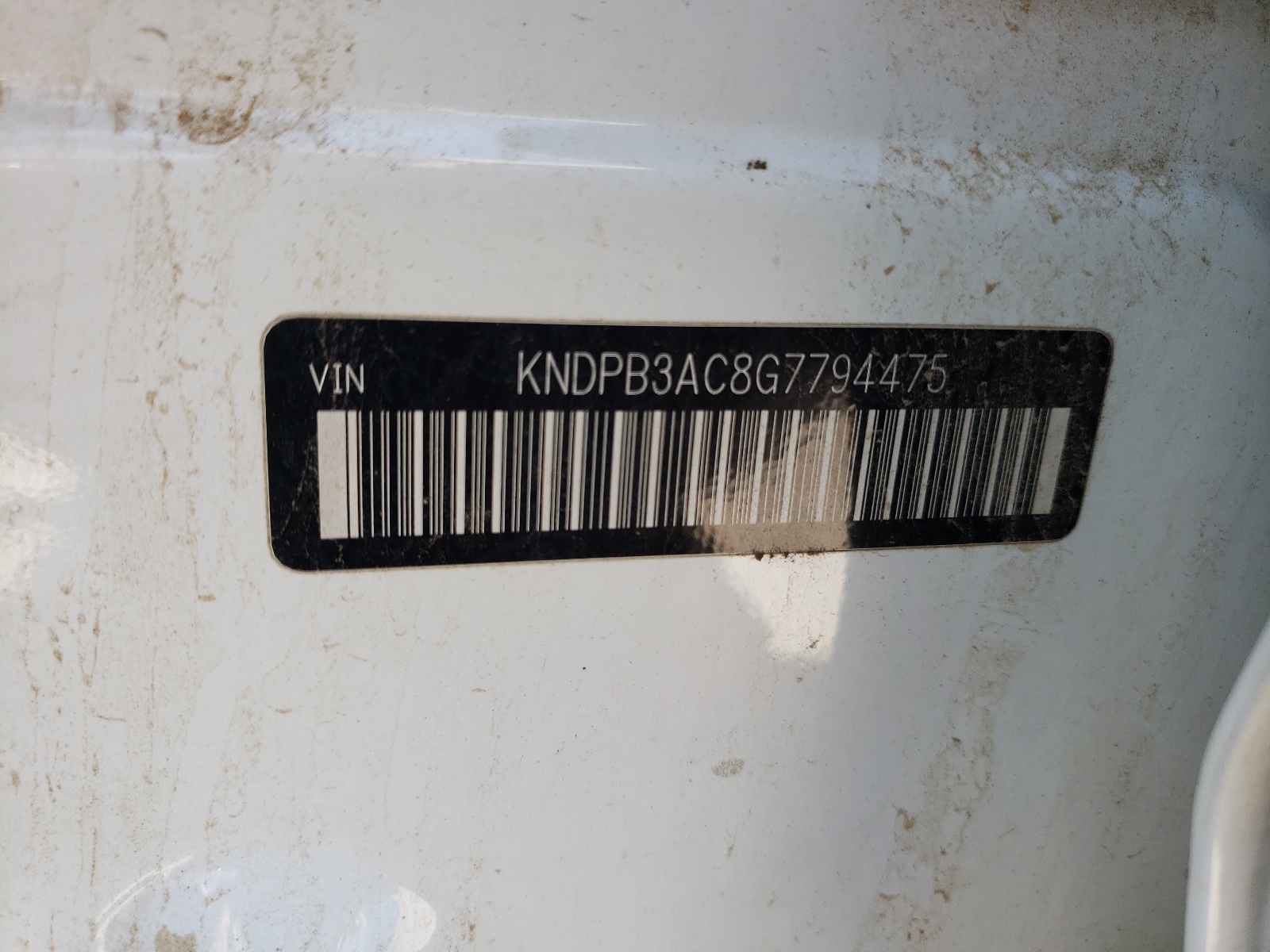 Photo 10 from auction – 2016 KIA SPORTAGE L with VIN KNDPB3AC8G7794475