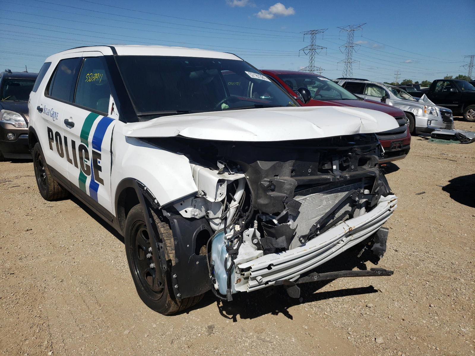 FORD EXPLORER P 2018 with VIN 1FM5K8AR0JGC74508 - Photo from auction