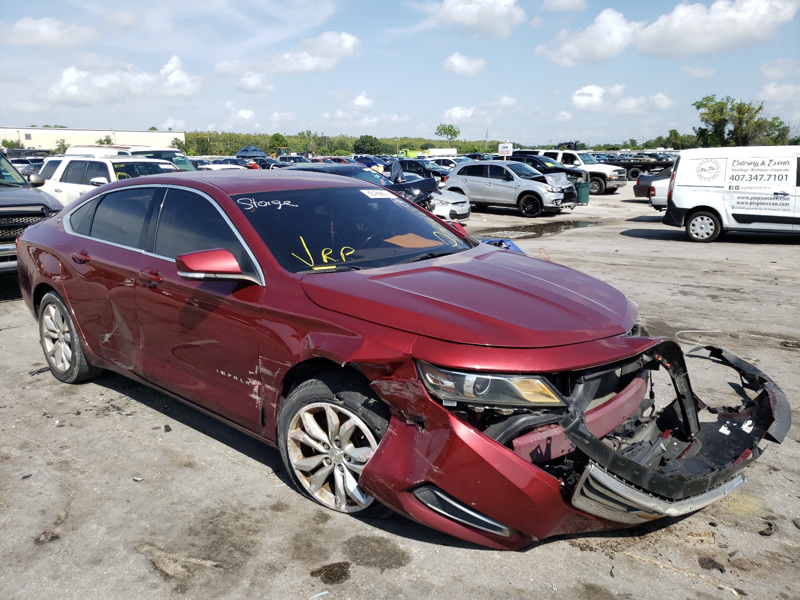 CHEVROLET IMPALA LT 2017 with VIN 1G1105SA9HU172564 - Photo from auction
