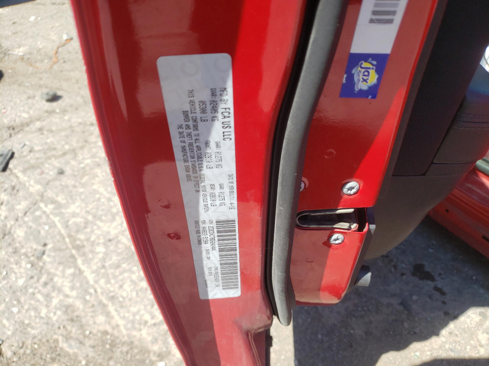 Photo 10 from auction – 2016 DODGE CHARGER R/ with VIN 2C3CDXCT8GH241444