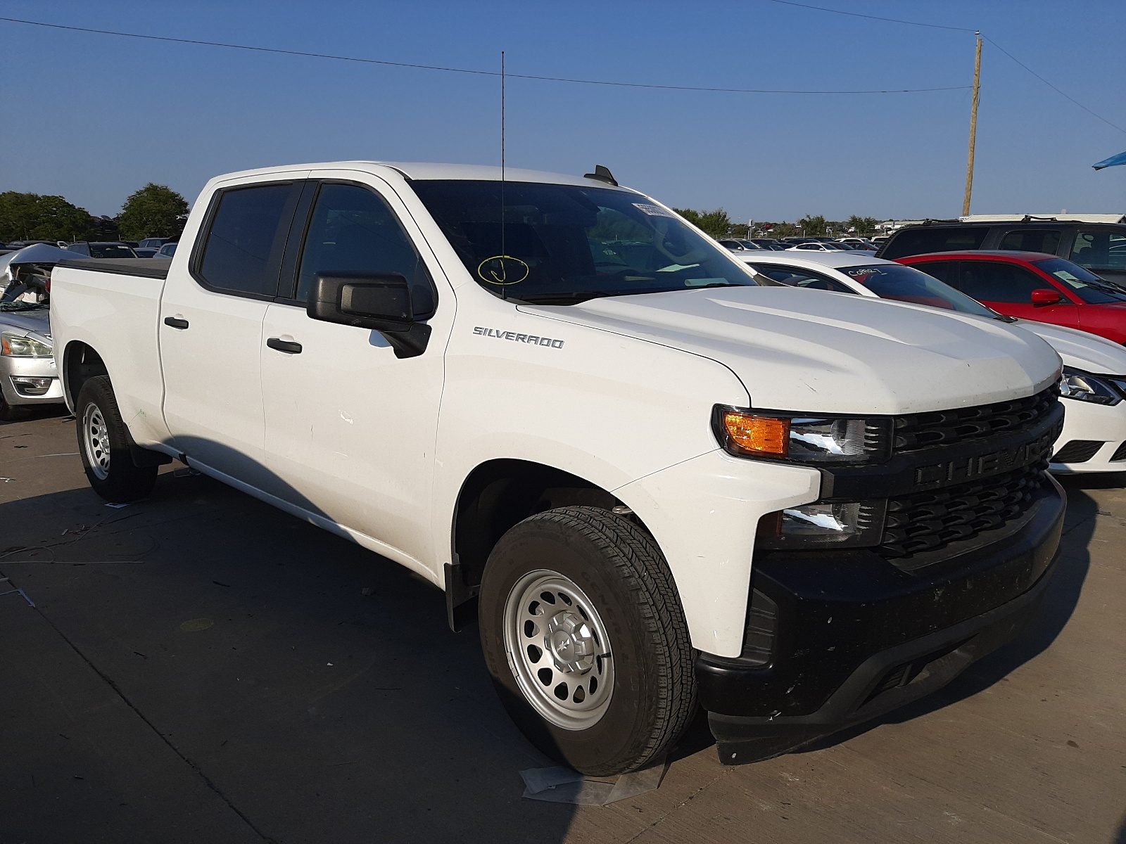 CHEVROLET SILVERADO 2019 with VIN 1GCPWAEF2KZ428666 - Photo from auction