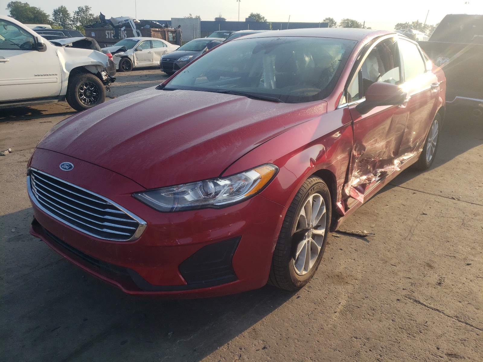 Photo 2 from auction – 2020 FORD FUSION SE with VIN 3FA6P0HD2LR258964