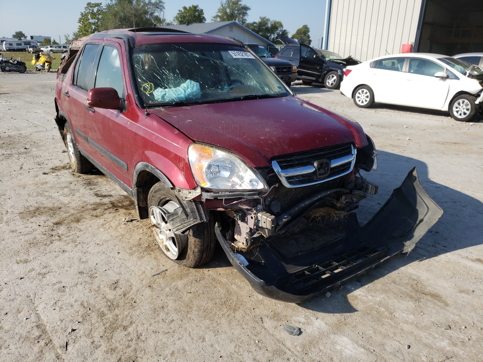 HONDA CR-V EX 2004 with VIN JHLRD78844C058859 - Photo from auction