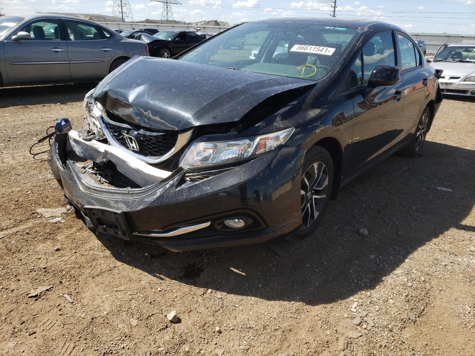Photo 2 from auction – 2013 HONDA CIVIC EXL with VIN 19XFB2F93DE093583