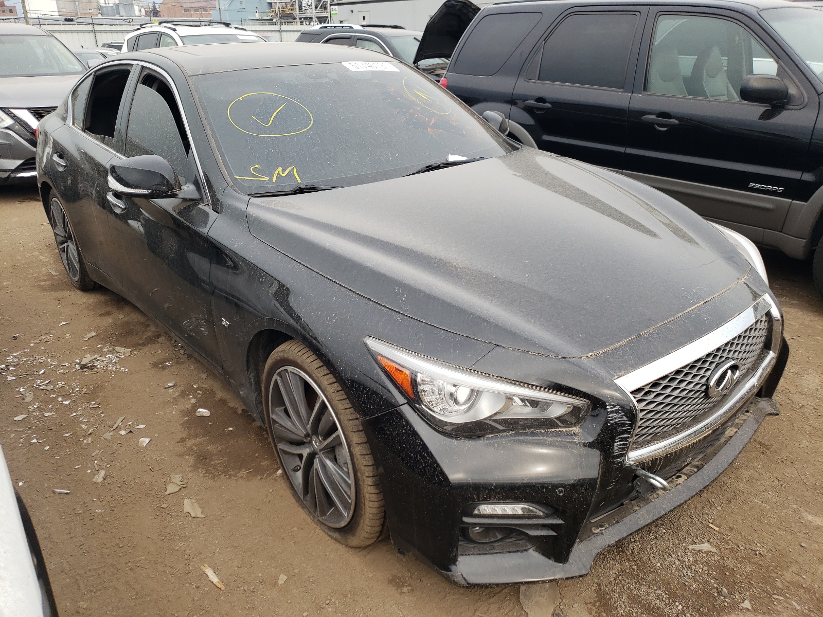 Photo 1 from auction – 2014 INFINITI Q50 BASE with VIN JN1BV7AR6EM701127
