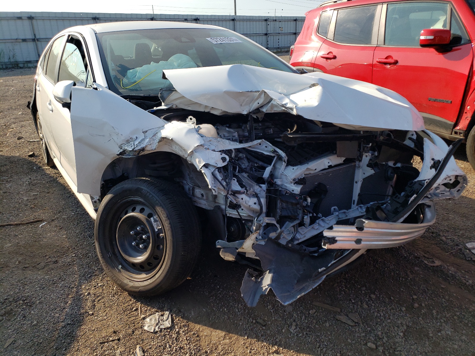 TOYOTA COROLLA LE 2021 with VIN 5YFEPMAE5MP216683 - Photo from auction