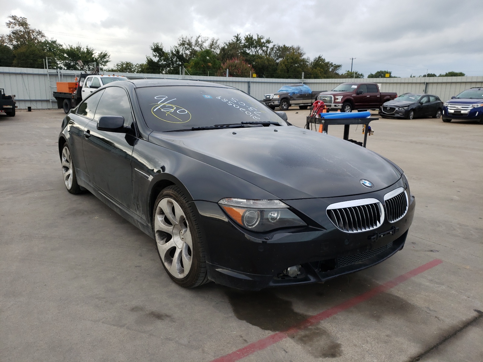 BMW 650 I 2007 with VIN WBAEH13577CR53032 - Photo from auction