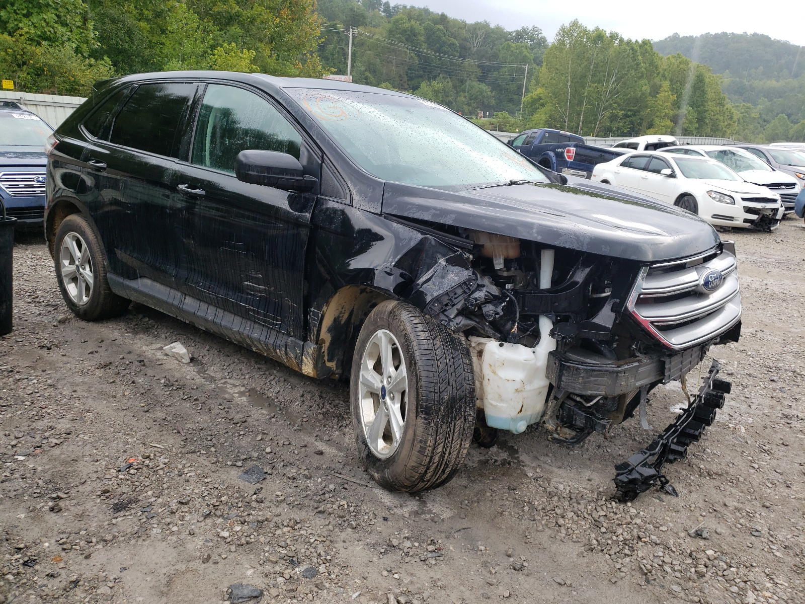 FORD EDGE SE 2017 with VIN 2FMPK4G94HBB36318 - Photo from auction