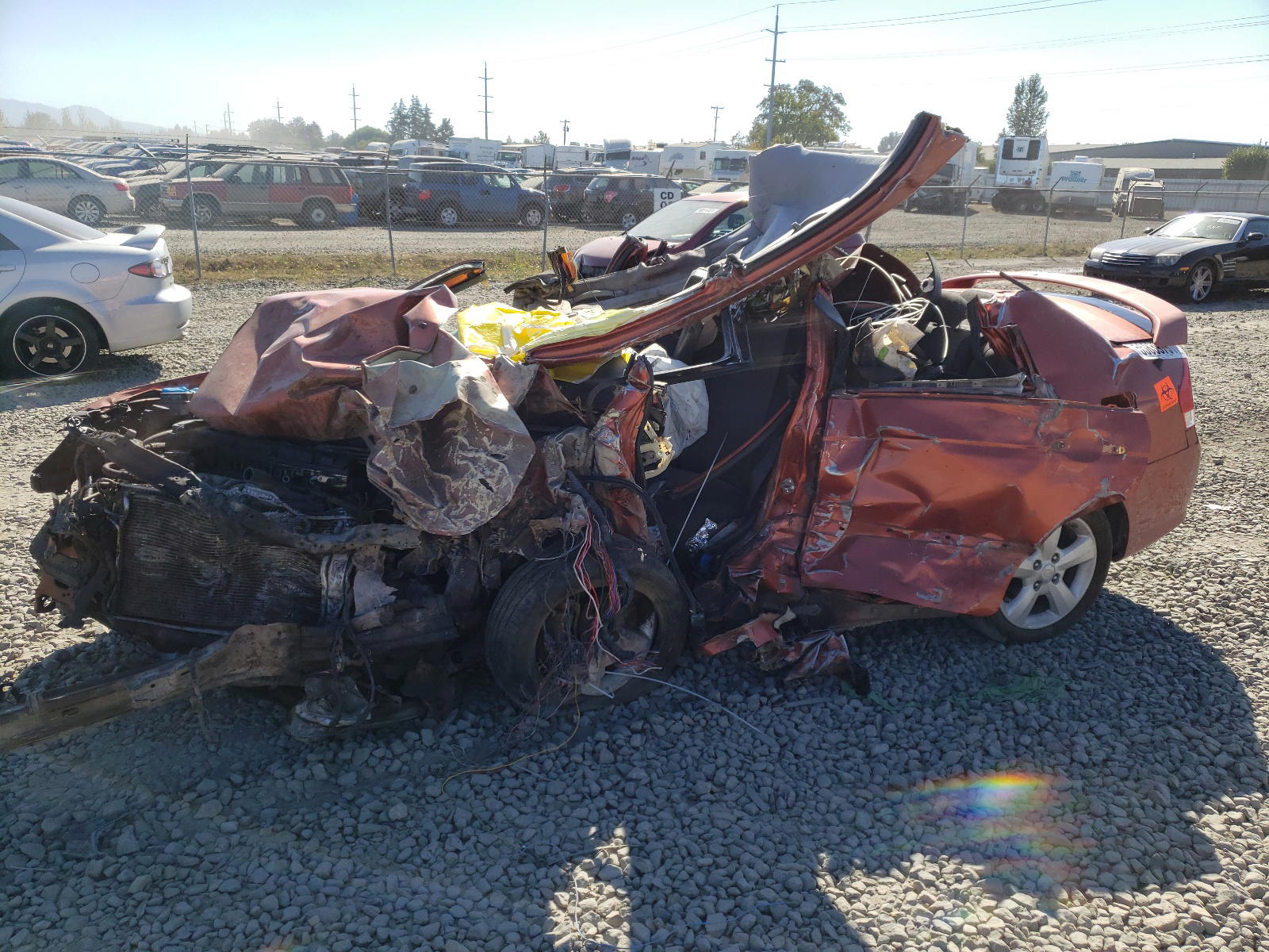 Photo 10 from auction – 2007 KIA SPECTRA with VIN KNAFE122575008959