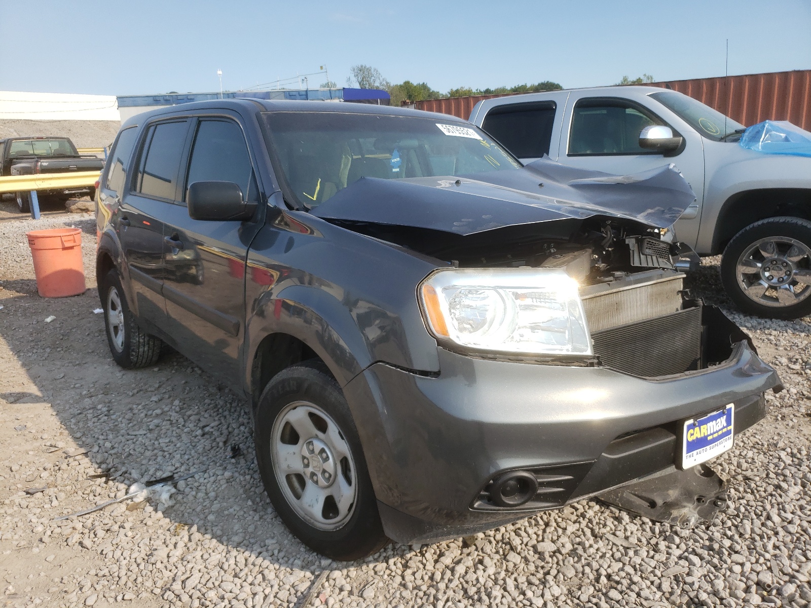 HONDA PILOT LX 2014 с VIN 5FNYF3H27EB023082 - Фото с аукциона