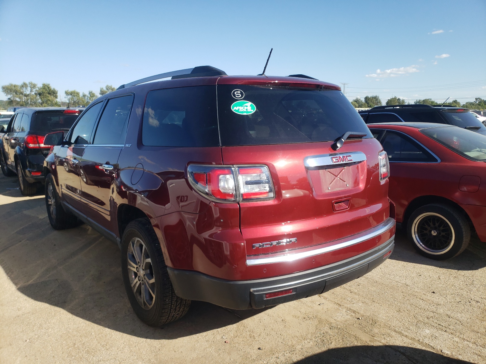 Photo 3 from auction – 2015 GMC ACADIA SLT with VIN 1GKKRRKDXFJ353324